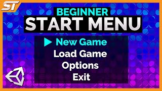 Creating a Start Menu / Main Menu in Unity