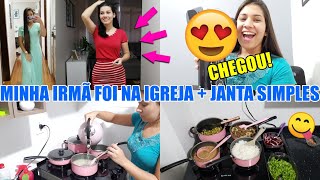 DIA DE CULTO| PIREI COM O QUE CHEGOU EM CASA!! + FIZ NOSSA JANTA| Juliane Jocoski
