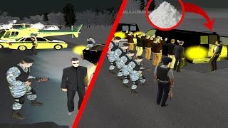 БЛОК-ПОСТ С ОМОНОМ - ЗАДЕРЖАЛ БРИГАДУ С ПАРТИЕЙ КОНТРАБАНДЫ! ЧЁРТ! GTA:CRMP