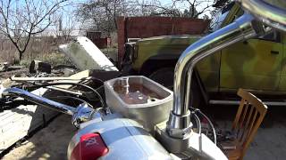 Yamaha XVS 1100 Brake Fluid Change - Замена тормозной жидкости