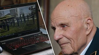 Парад в условиях самоизоляции: 97-летнему ветерану организовали персональный марш в прямом эфире