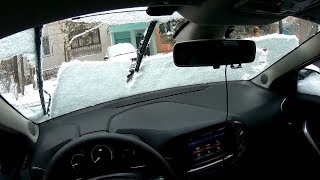 Lada Xray - скучный тест обогрева лобового стекла.