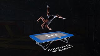Первый раз на батутной арене.