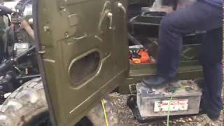 Первый пуск ГАЗ-63 с мотором Мерседес ОМ 364 аналог OM 314.
