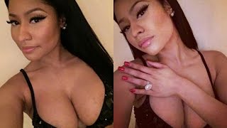 Nicki Minaj Hot Cleavage Selfie