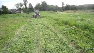 Косьба самодельной косилкой.26.08.2011г.