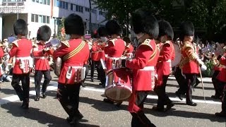 英国近衛軍楽隊の行進 Coldstream Guards Band in Yokohama, Japan
