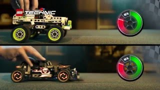 Lego Technic - Getaway Racer - 42046 & Police Interceptor - 42047
