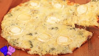 PIZZA 4 QUESOS CASERA ??  RECETA FÁCIL Y RÁPIDA