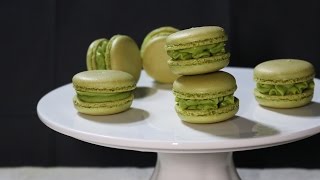 달콤쌉싸름 녹차마카롱 만들기 green tea macarons りょくちゃマカロン  緑茶マカロン -SUNA