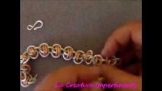 Chain mail Tutorial maglia semplice a laccio doppio, bracciale, orecchini - n 1 | diy braceletlacey