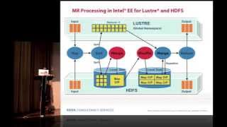Performance Comparison of Intel Enterprise Edition Lustre and HDFS for MapReduce Application