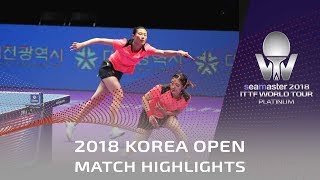 Ding Ning/Chen Meng vs Wang Manyu/Zhu Yuling | 2018 Korea Open Highlights (Final)