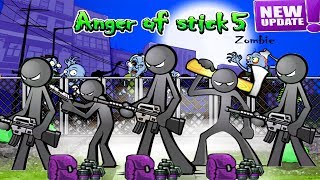 Anger of stick 5 : zombie Hack 2019: All Weapons Unlocked - Android GamePlay#3 HD