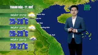 Thời tiết 12h 20/12/2018: Miền Trung nắng ráo | VTC14