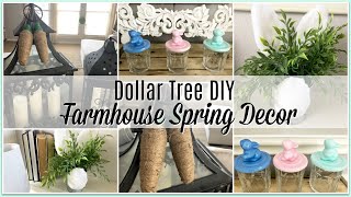 DOLLAR TREE DIY FARMHOUSE SPRING DECOR | 2019