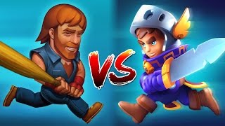 Chuck Norris VS Nonstop KNIGHT - best iOS/Android RPG games