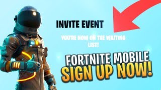 FORTNITE MOBILE HOW TO SIGN UP NOW! iOS/ANDROID + FREE CODES - Fortnite: Battle Royale
