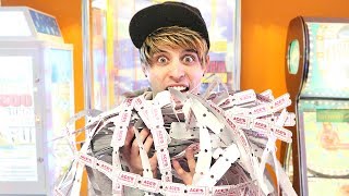 I WON the BIG Arcade Ticket Jackpot!