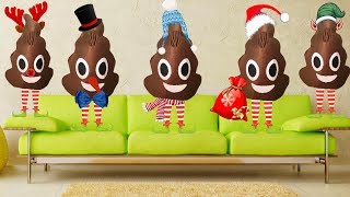 ? Happy New Year 2018 Five little monkeys jumping on the bed For kids 5 Обезьянок прыгают на кровати