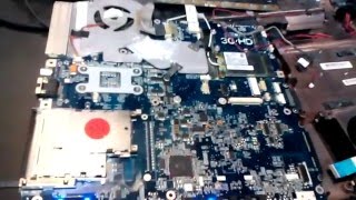 Ремонт ноутбука. артефакты видеокарты на ноутбуке Toshiba Satellite