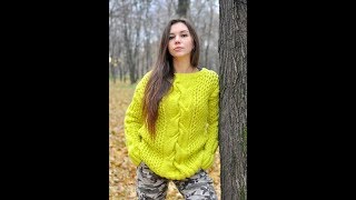 Связать Джемпер Спицами - фото - модели 2019 / Knit Sweater with Spokes Photo / Strickpullover