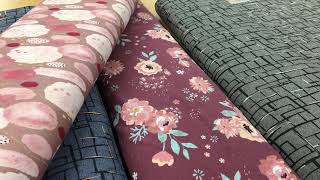 French Terry Sommersweat Geometrisch dunkelgrau meliert schwarz Silber