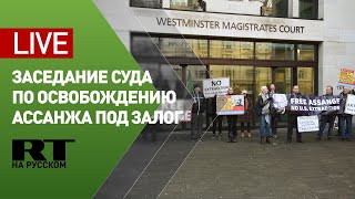 В Лондоне рассматривают вопрос об освобождении Ассанжа под залог — трансляция от здания суда