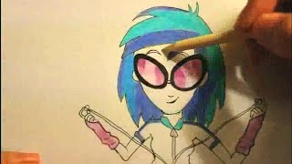 How To Draw DJ Pon 3 From My Little Pony Equestria Girls Rainbow Rocks