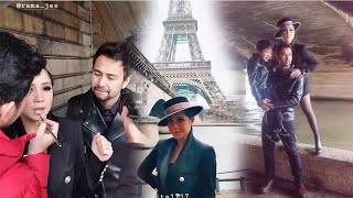 Wadidaw.... Ransfathar Foto Keluarga di Menara Eiffel Paris