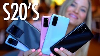 Samsung Galaxy S20 Comparisons! S20, S20+ and S20 Ultra!