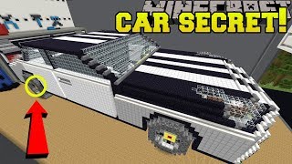 Minecraft: CAR SECRET!!! - BIG HOUSE LITTLE BUTTONS - Custom Map
