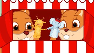 Famille d'Écureuil - Théâtre De Marionnettes Animé 2021 en Français