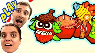 БолтушкА и ПРоХоДиМеЦ против супер БОССА Гусениц! #322 Игра для Детей - Боегусени