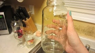 How to Remove a Label  from a Jar Bottle - Simple and Easy