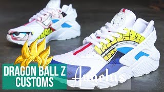 Dragon Ball Z Inspired | Nike Air Huarache | Angelus Paints