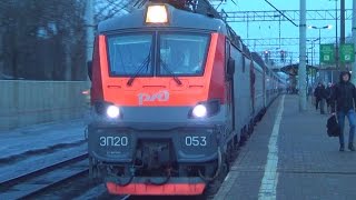 ЭП20-053 "Олимп-2" со скорым двухэтажным поездом №103 "Адлер - Москва"