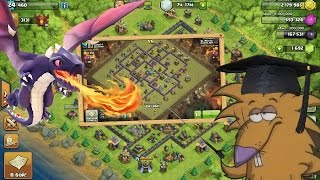 Clash of Clans ТХ8 Тактика атаки Драконами (th8 dragon attack strategy)