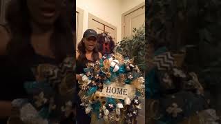 Custom Made Deco Mesh Door Wreath from Betty's Glam Boutique