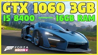 Forza Horizon 4 - GTX 1060 3GB | i5 8400 | 16GB RAM Benchmark Performance