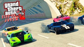 GTA V: VIDA DE JOVEM | CHEGOU A HORA DA PRIMEIRA CORRIDA OFICIAL! VAMOS COM TUDO! | 3ª TEMP | EP. 15