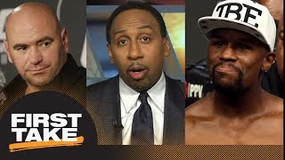 Floyd Mayweather to UFC? Stephen A. Smith challenges Dana White's statement | First Take | ESPN