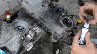 Honda Tact 24 меняем подшипники коленвала ч2,