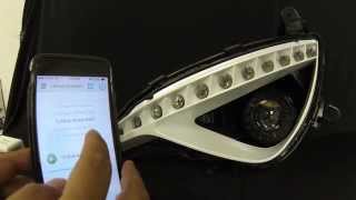 2013-2015 Hyundai Genesis Coupe Projector Retrofit Fog Lights w/ RGB Iron Man Mod.