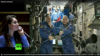 Космонавты Антон Шкаплеров и Олег Артемьев вышли на связь с Землёй