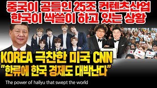 중국이 공들인 25조원 컨텐츠 산업 한국이 싹쓸이 하고 있는 상황 KOREA 극찬한 미국 CNN "한류에 한국 경제도 대박난다" [ENG SUB]