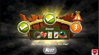 Beat The Daily Challenge King Pig Panic Completed in Angry Birds 2 SATUDAY
