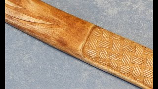 ПЛЕТЕНКА НА ТОПОРИЩЕ / ПОДРОБНО / A drawing on an Ax