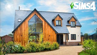 Cozy Designer Timber Frame Home ~ Curb Appeal Recreation: Sims 4 Speed Build