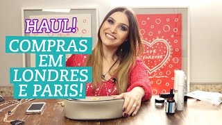 Compras em Londres e Paris